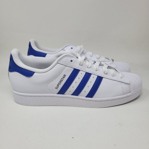 adidas Superstar II 2 White Blue JQ4729 US size 13 UK 12.5 Shell Toe Sneaker - Picture 2 of 9
